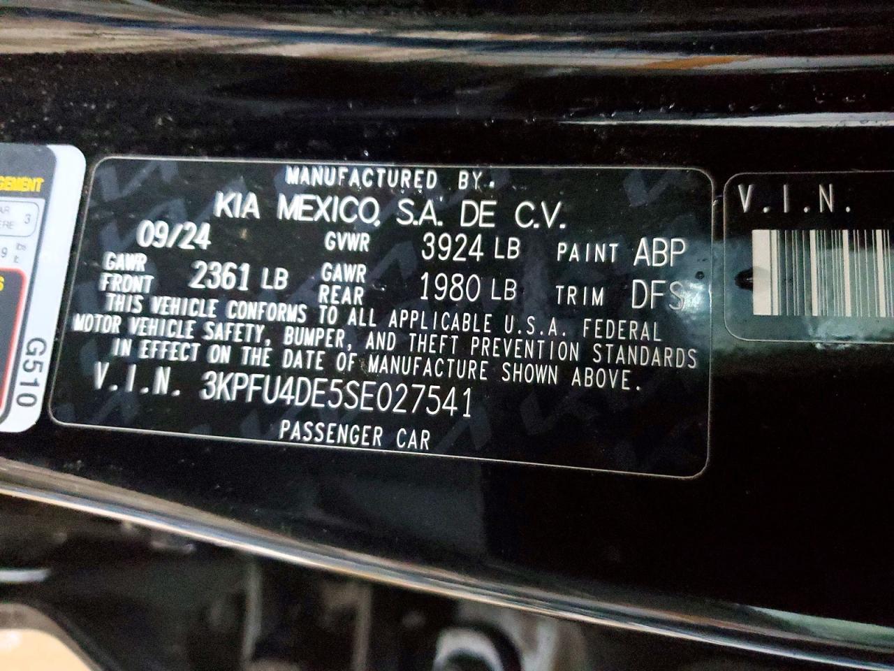 2025 KIA K4