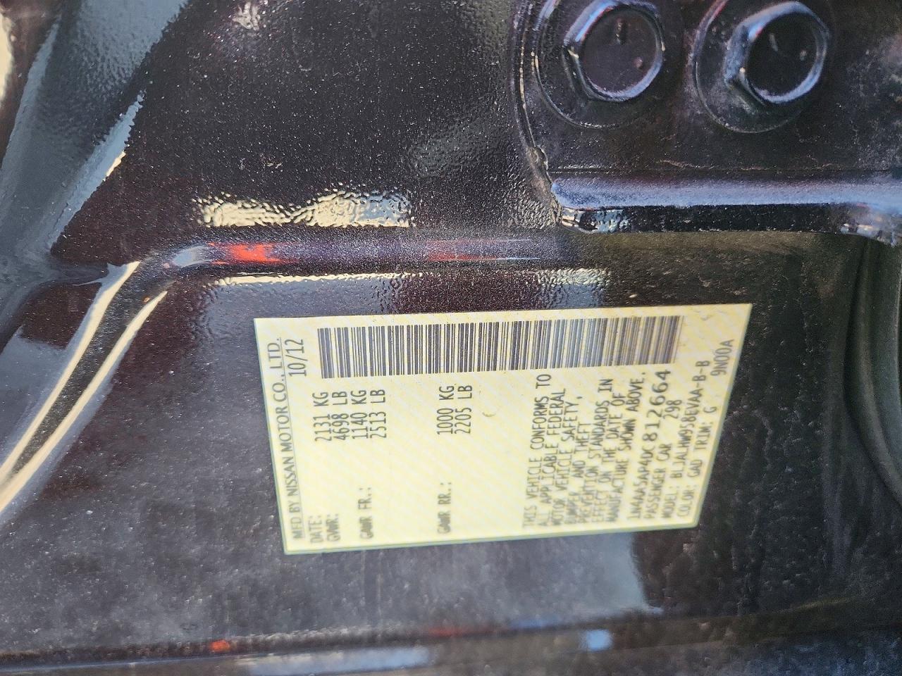 2013 NISSAN Maxima