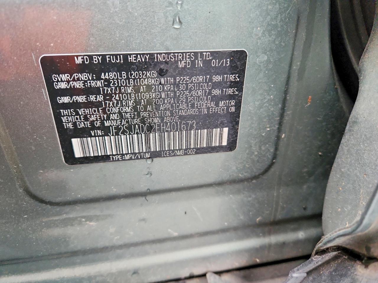 2014 SUBARU FORESTER