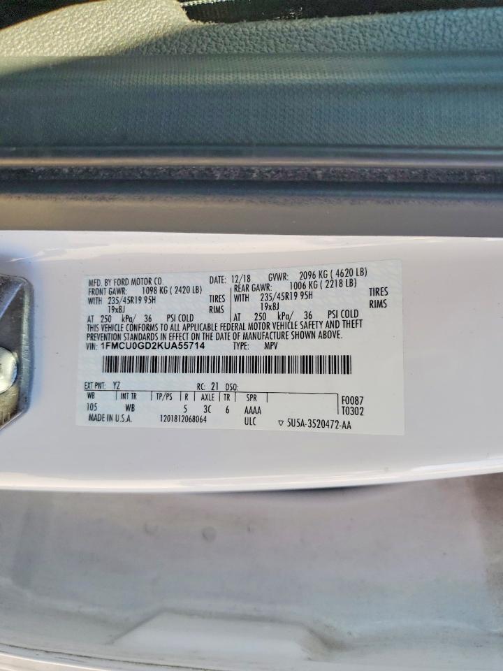 2019 FORD ESCAPE