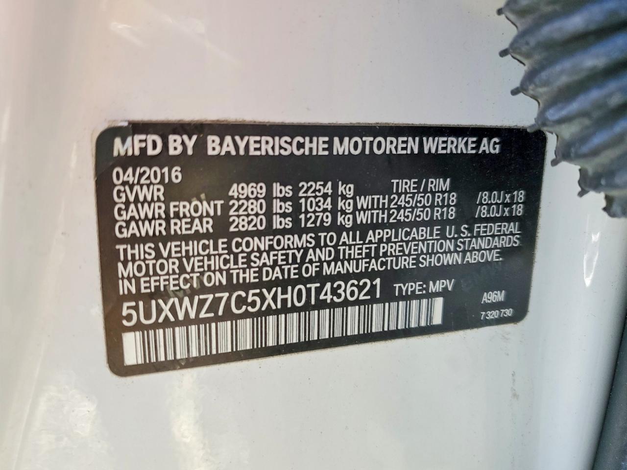 2017 BMW X3