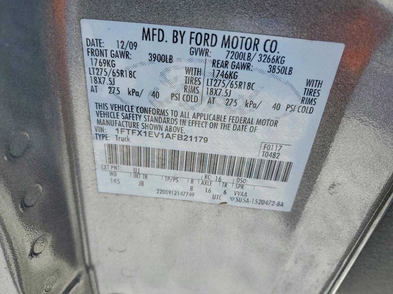 2010 FORD F-150