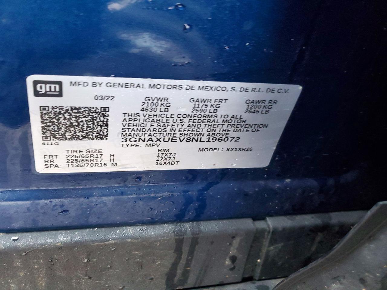 2022 CHEVROLET EQUINOX