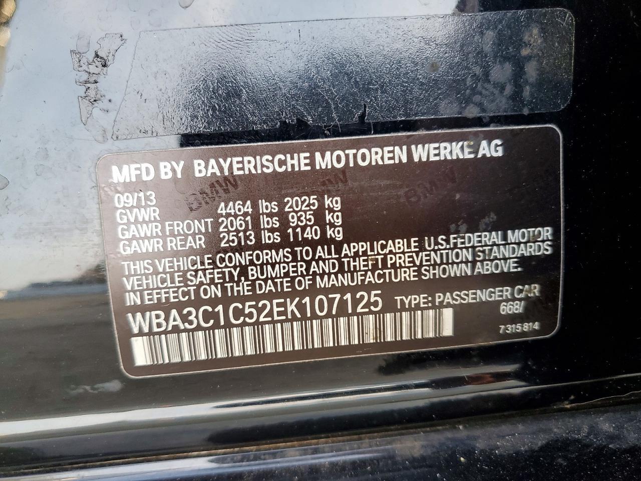 2014 BMW 3 SERIES