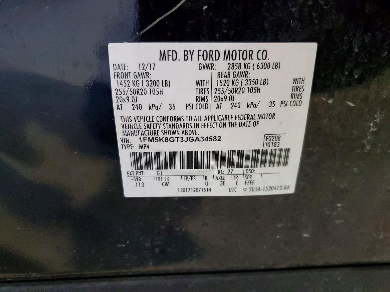 2018 FORD Explorer Sport Trac