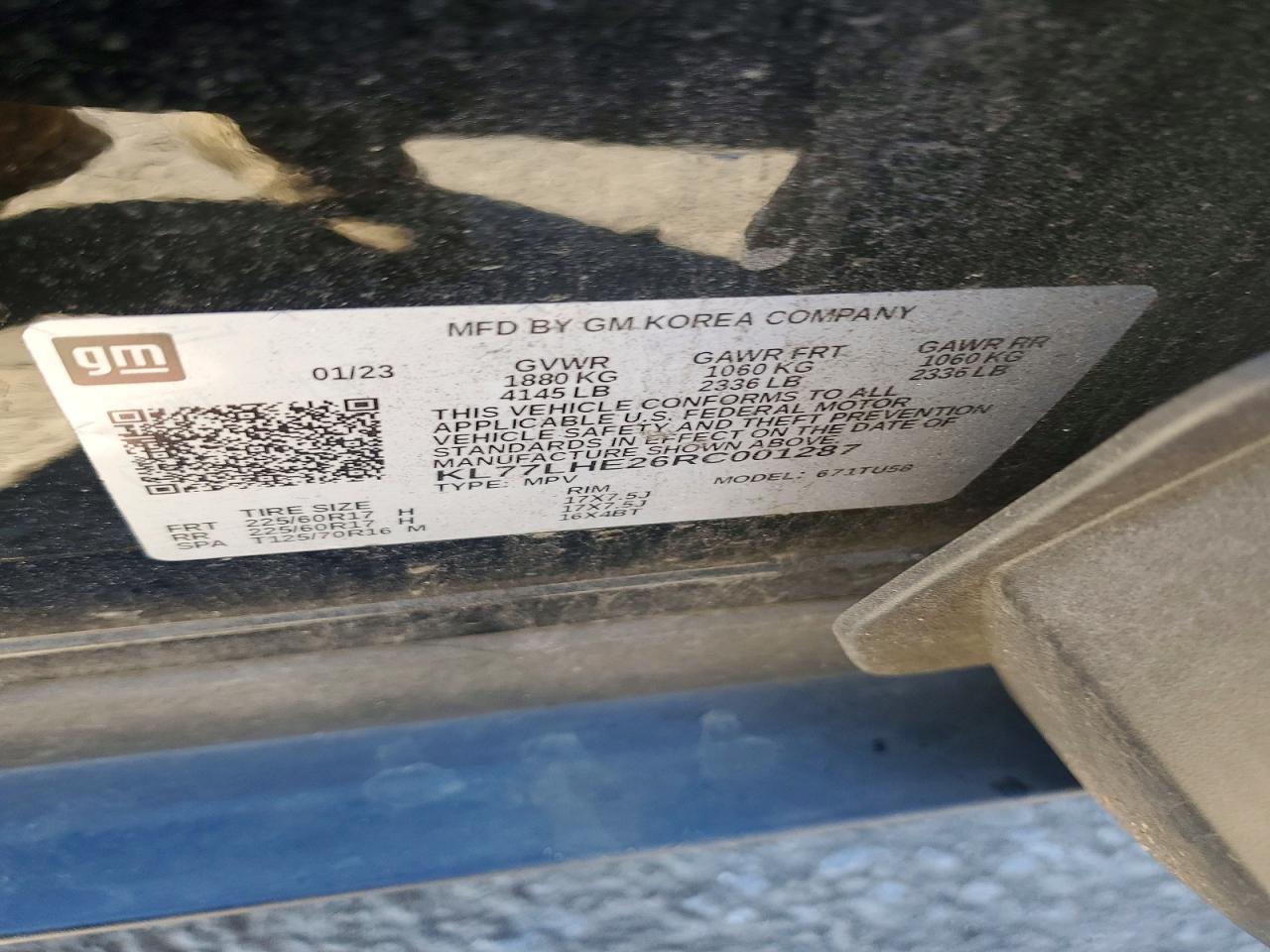 2024 CHEVROLET TRAX