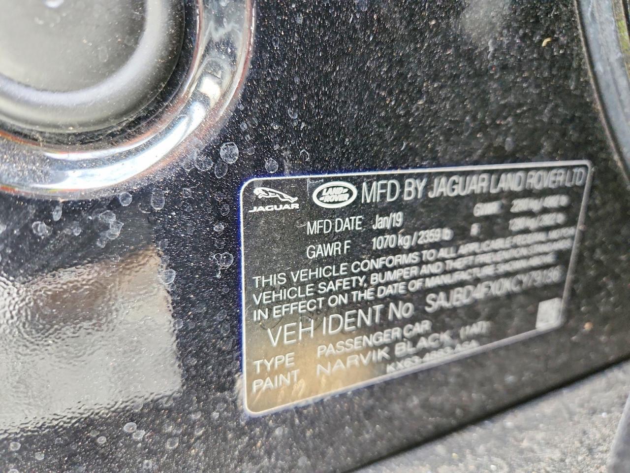 2019 JAGUAR XF