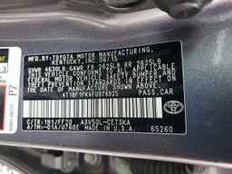 2015 TOYOTA CAMRY