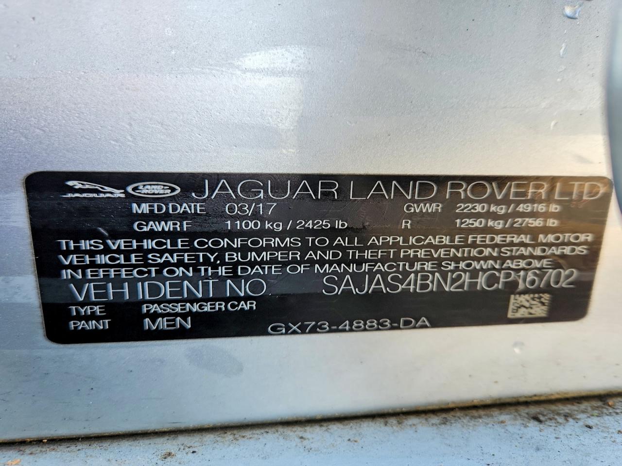 2017 JAGUAR