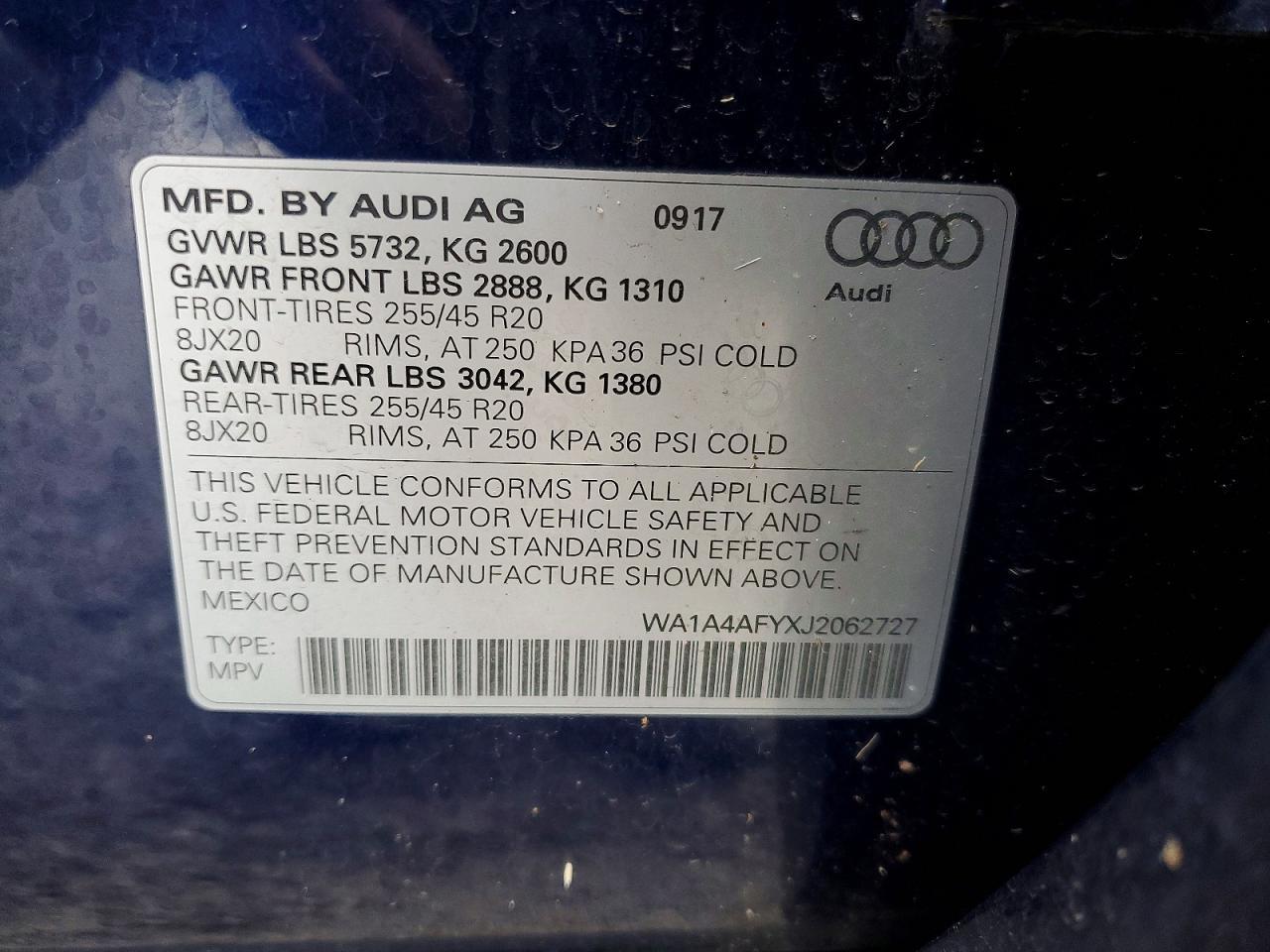 2018 AUDI SQ5