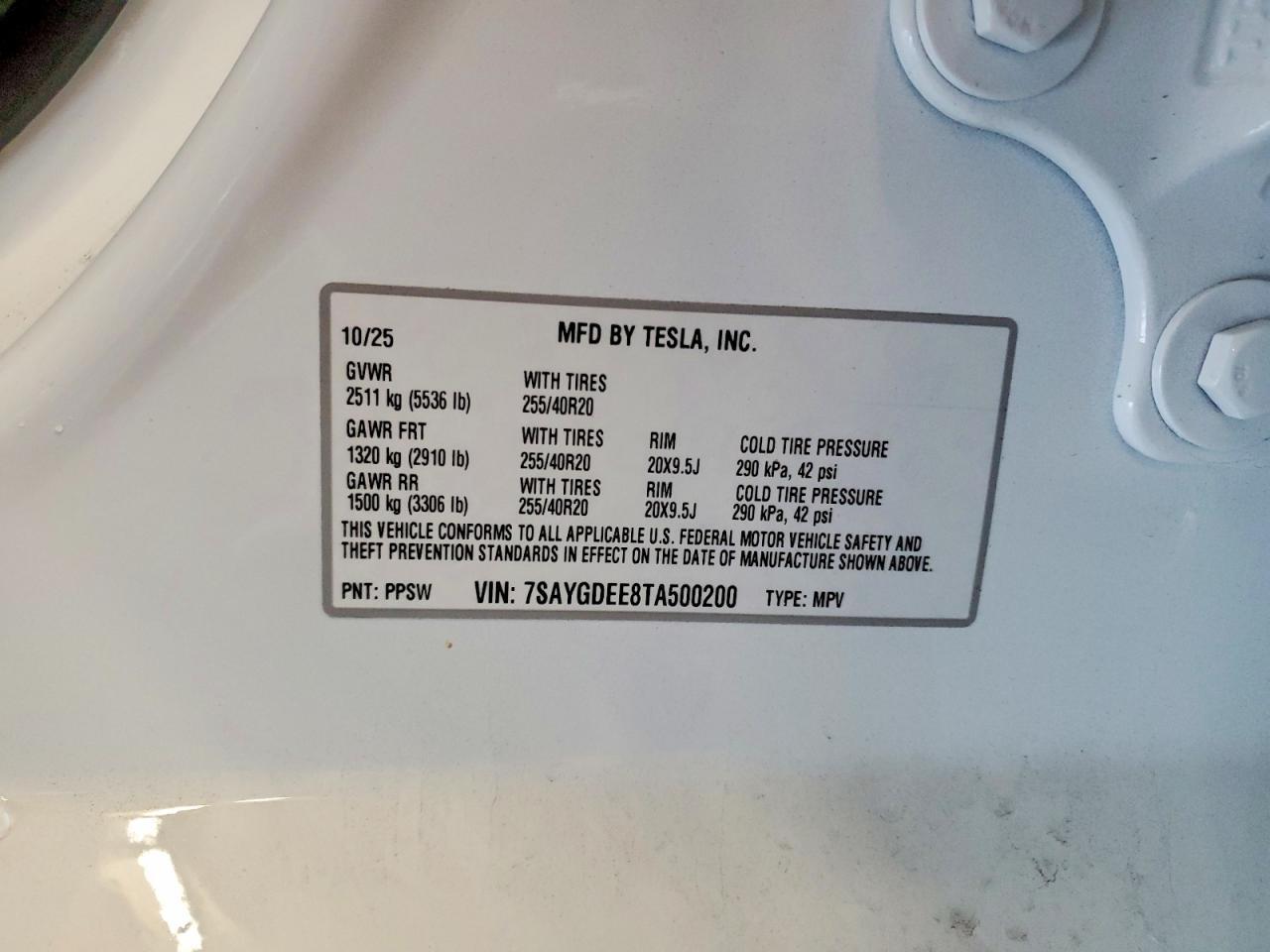 2026 TESLA MODEL Y