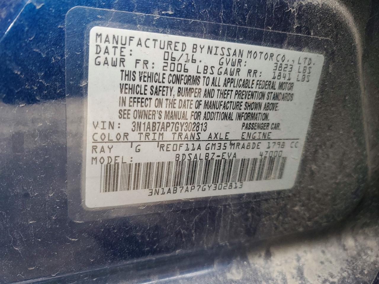 2016 NISSAN SENTRA