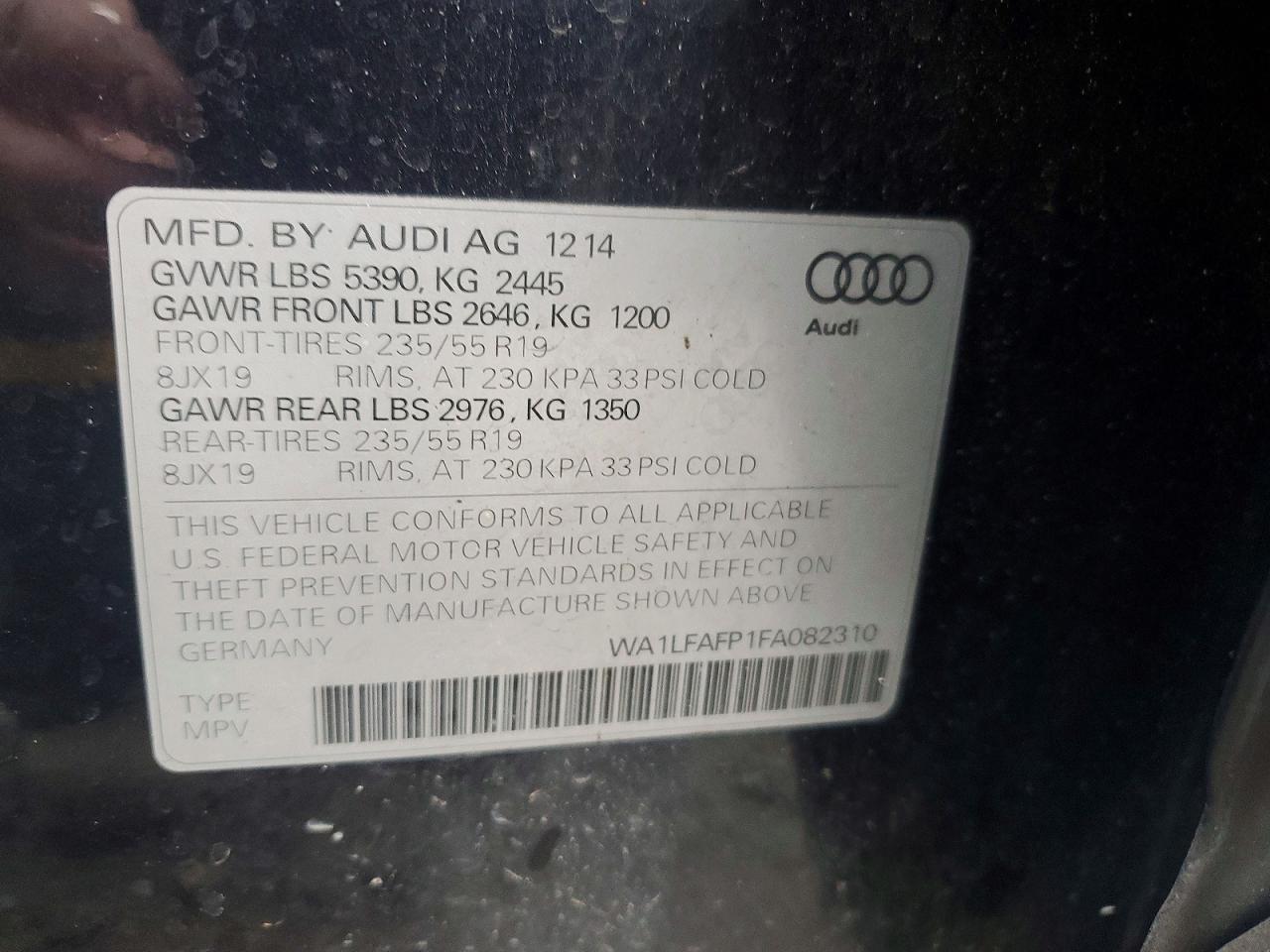 2015 AUDI Q5