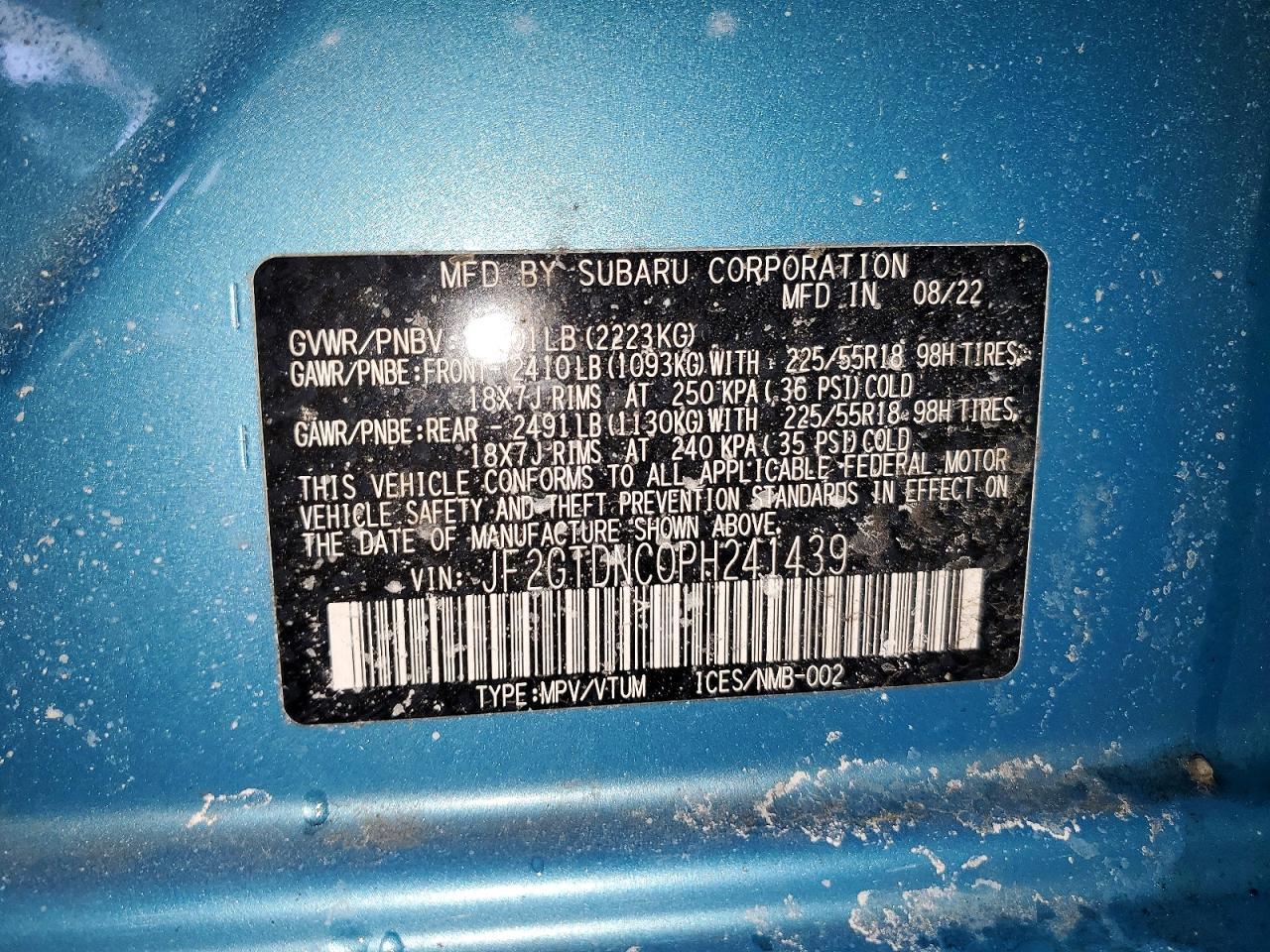 2023 SUBARU Crosstrek