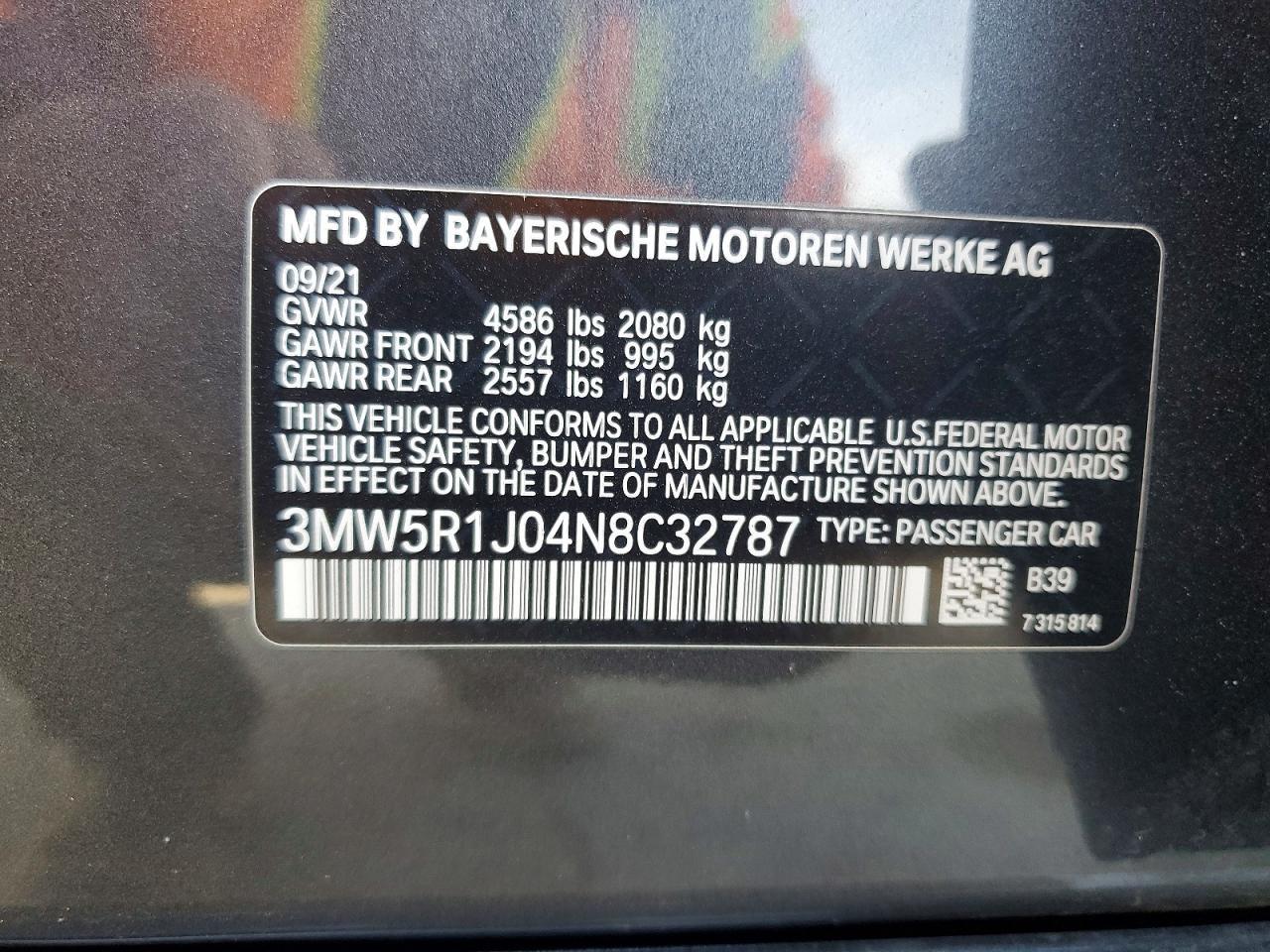 2022 BMW 3 SERIES
