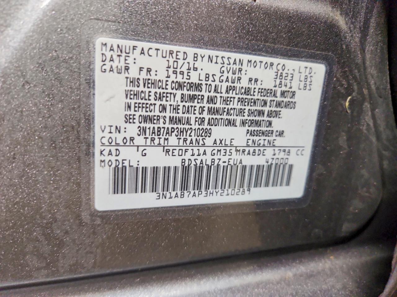2017 NISSAN SENTRA