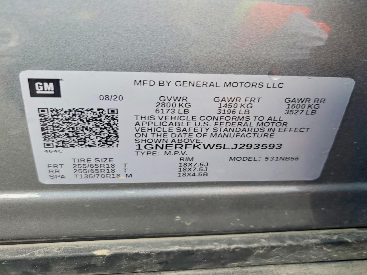 2020 CHEVROLET TRAVERSE