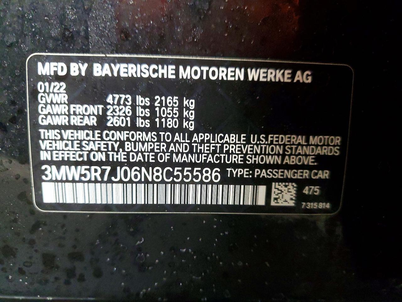 2022 BMW 3 SERIES