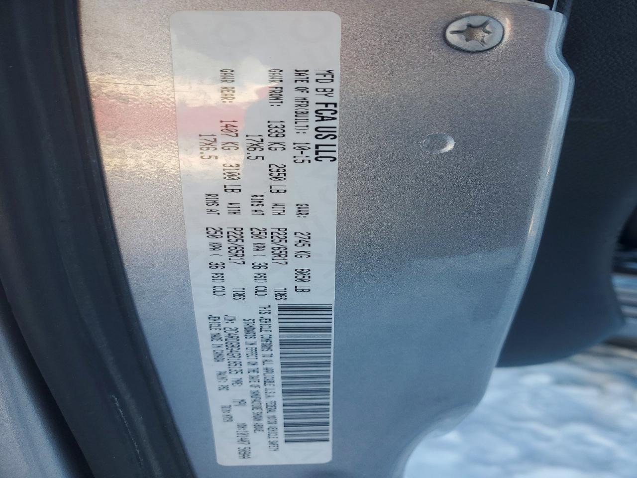 2016 DODGE GRAND CARAVAN