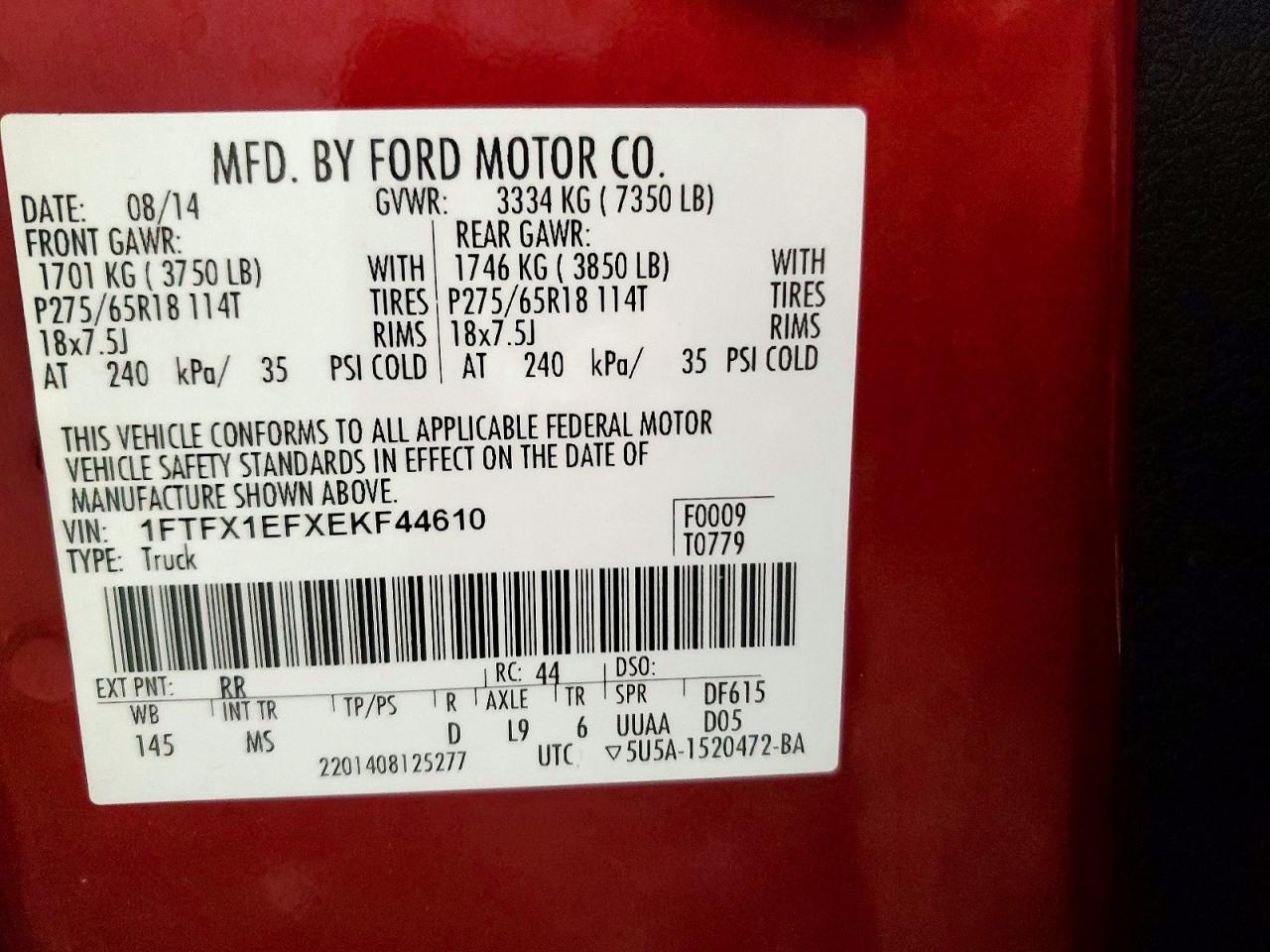 2014 FORD F-150