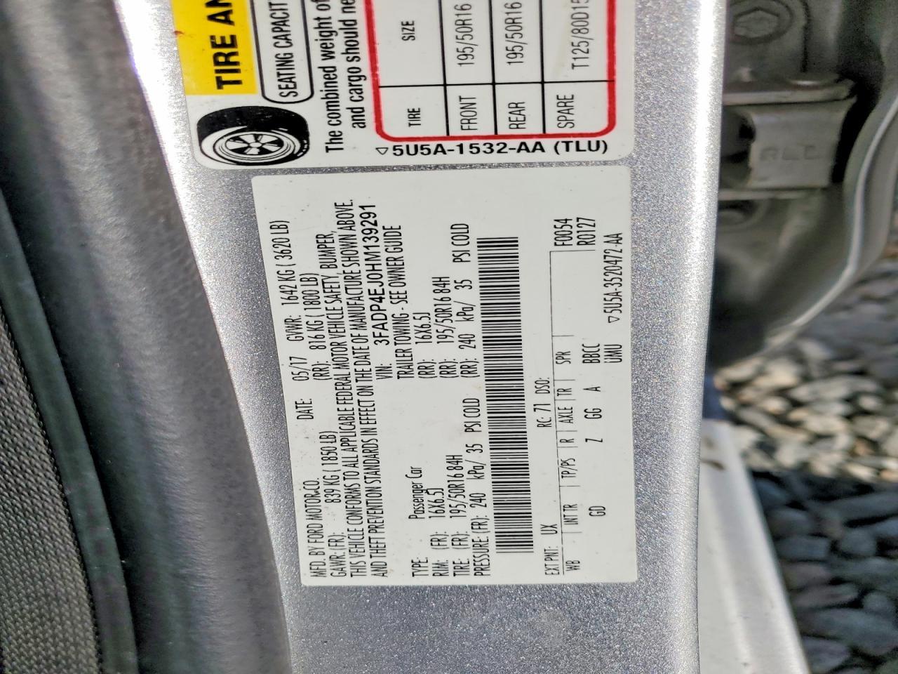 2017 FORD Fiesta