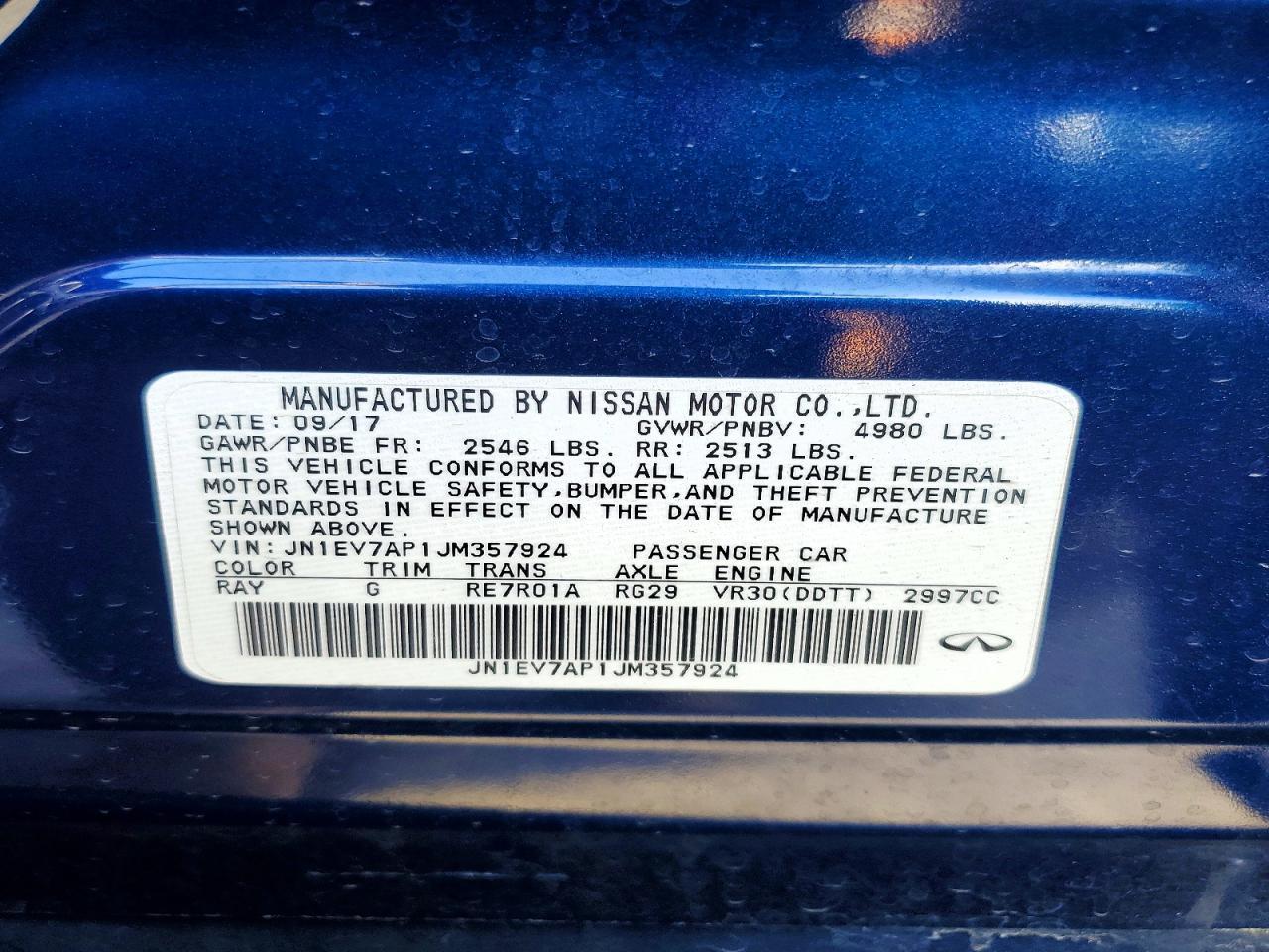 2018 INFINITI Q50