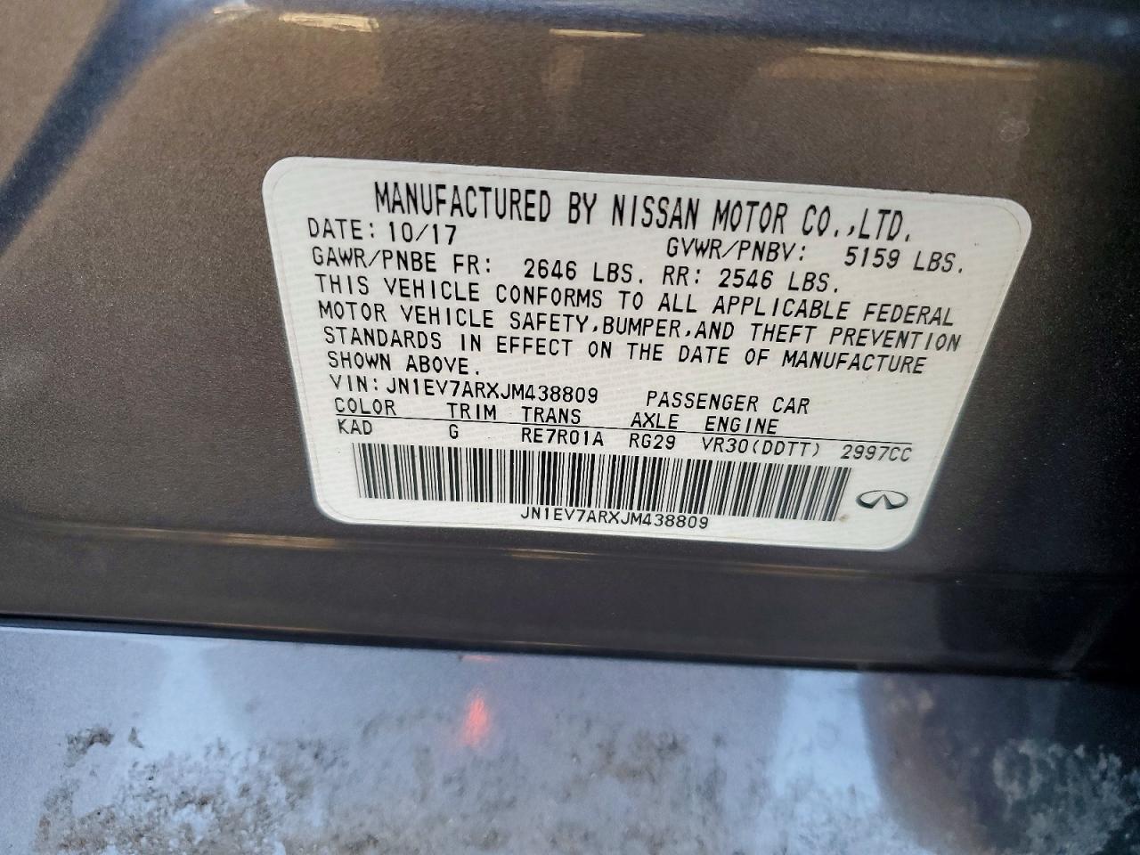 2018 INFINITI Q50
