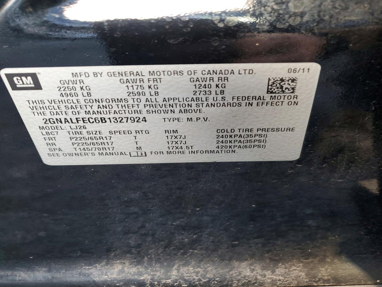 2011 CHEVROLET EQUINOX