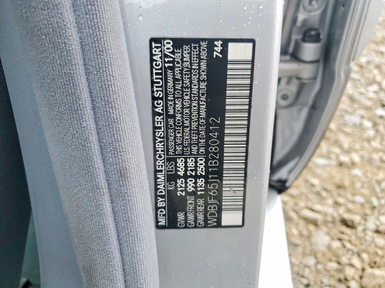 2001 MERCEDES-BENZ E-Class