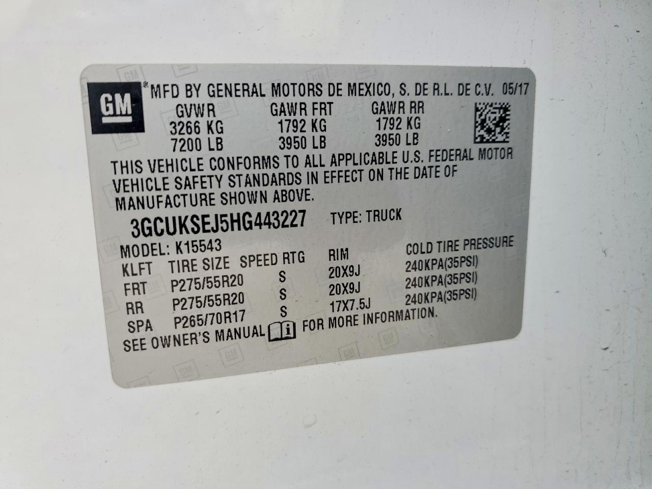 2017 CHEVROLET Silverado