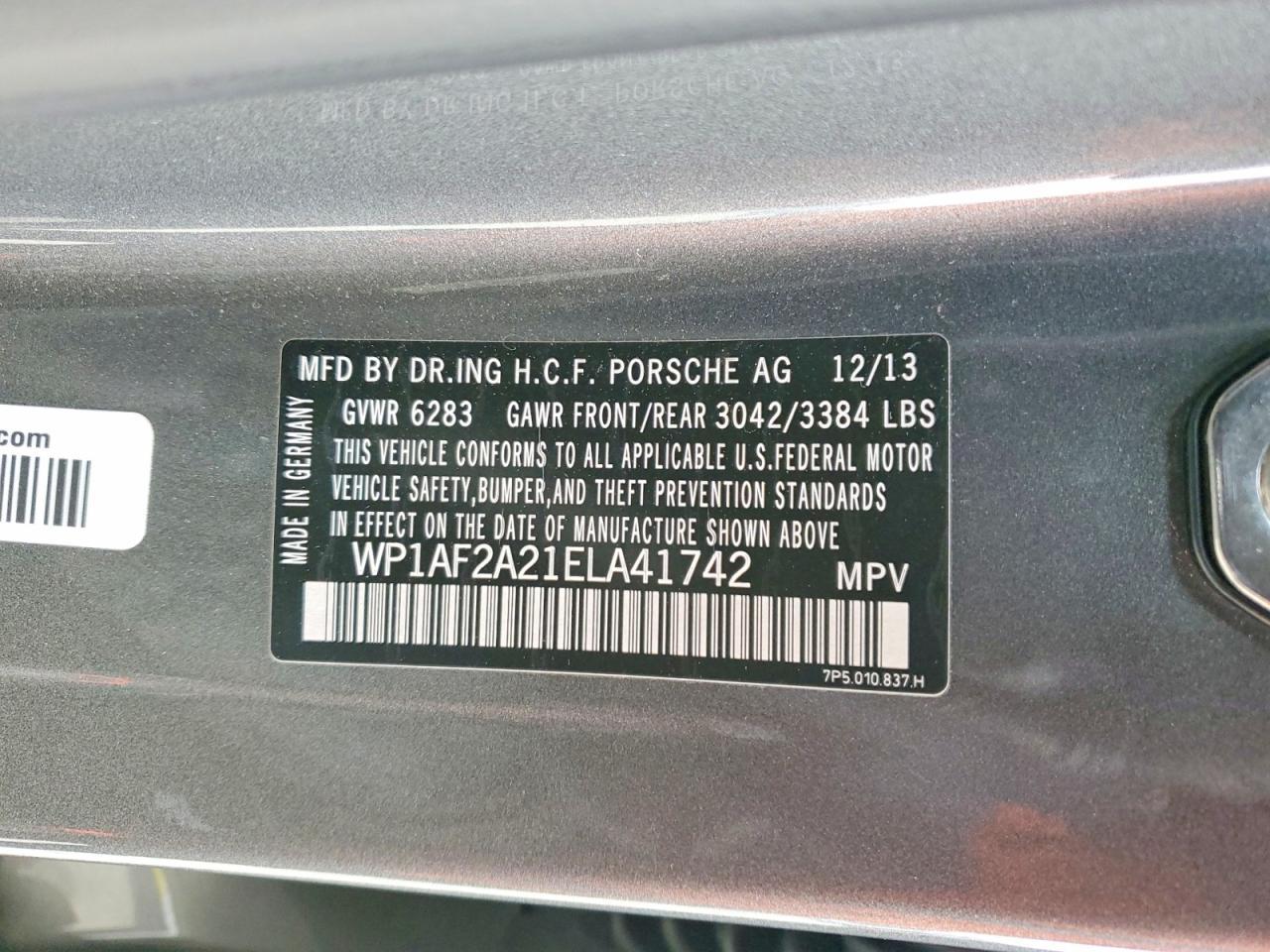 2014 PORSCHE CAYENNE