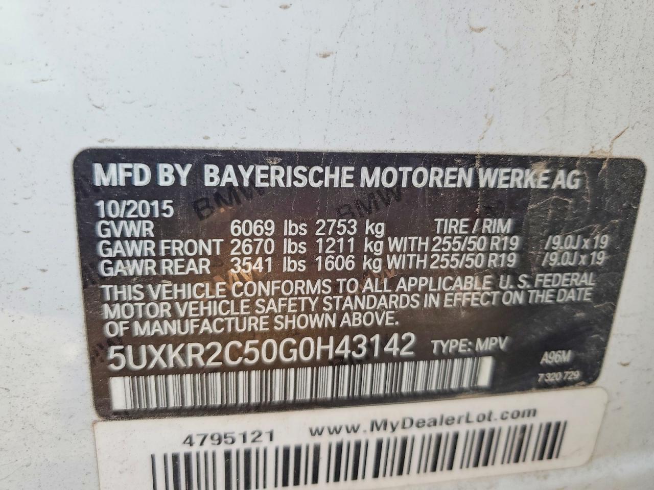 2016 BMW X5