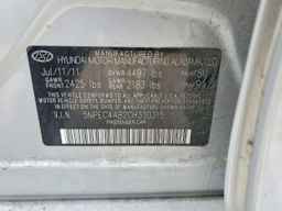 2012 HYUNDAI SONATA