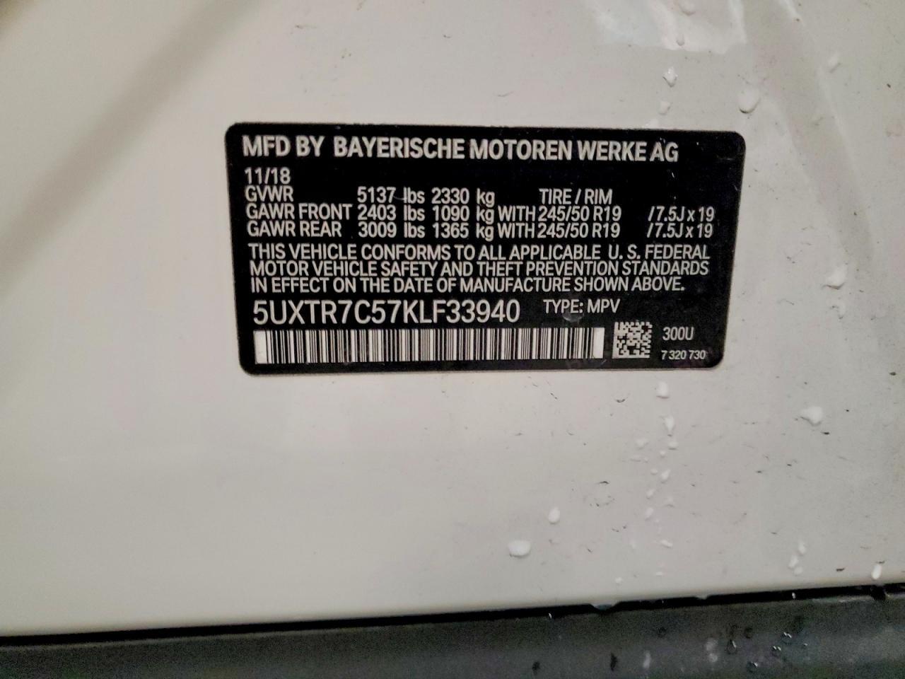 2019 BMW X3