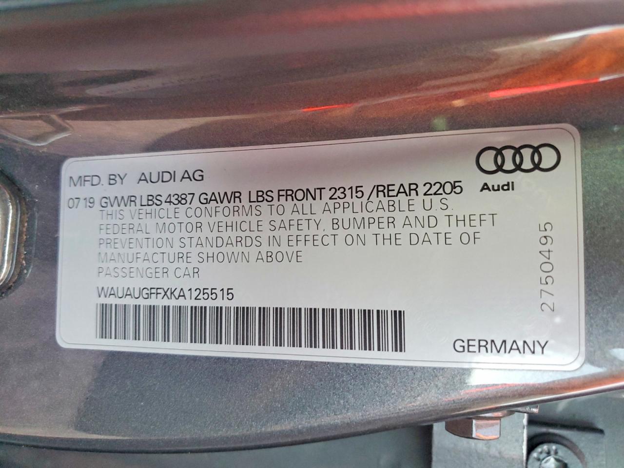 2019 AUDI A3