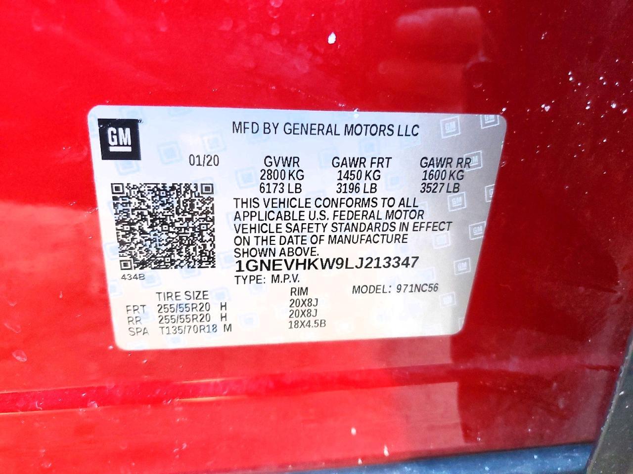 2020 CHEVROLET TRAVERSE