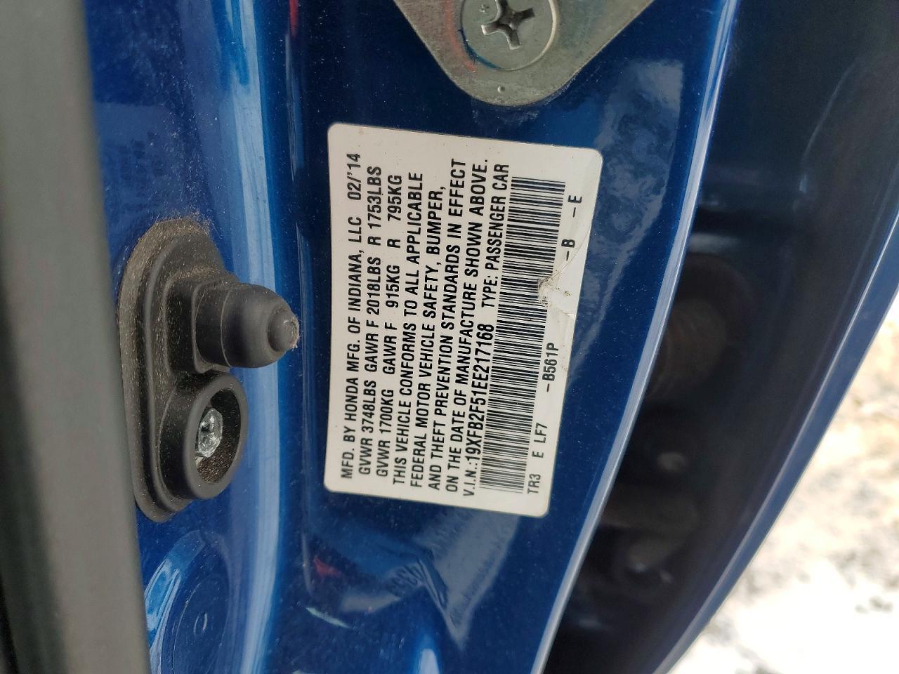 2014 HONDA CIVIC
