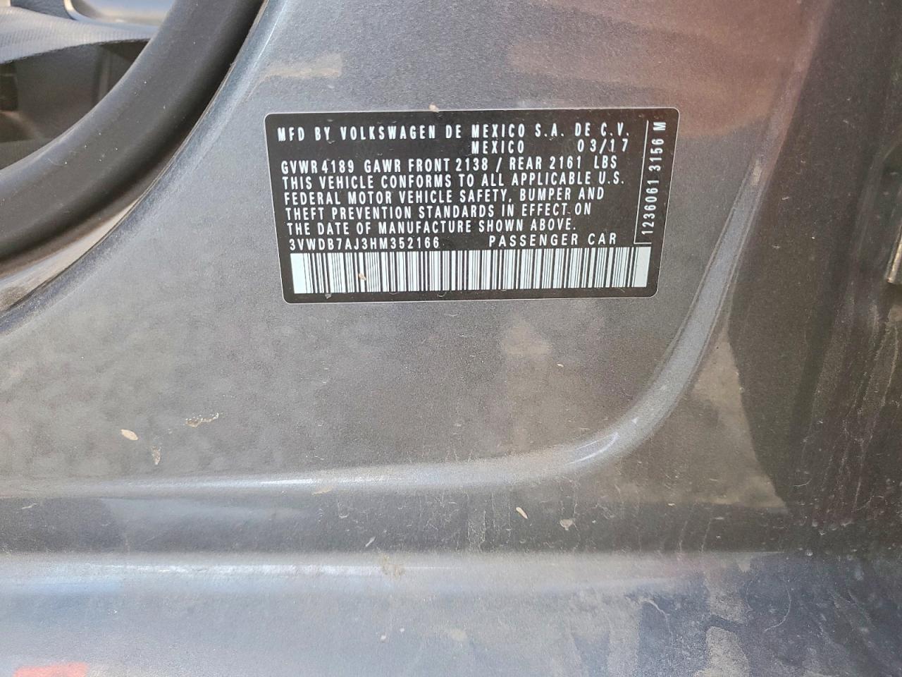 2017 VOLKSWAGEN JETTA