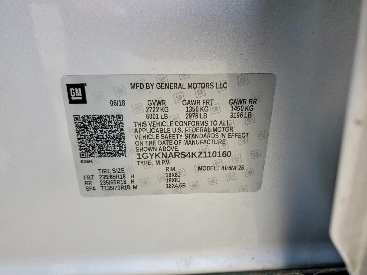 2019 CADILLAC XT5