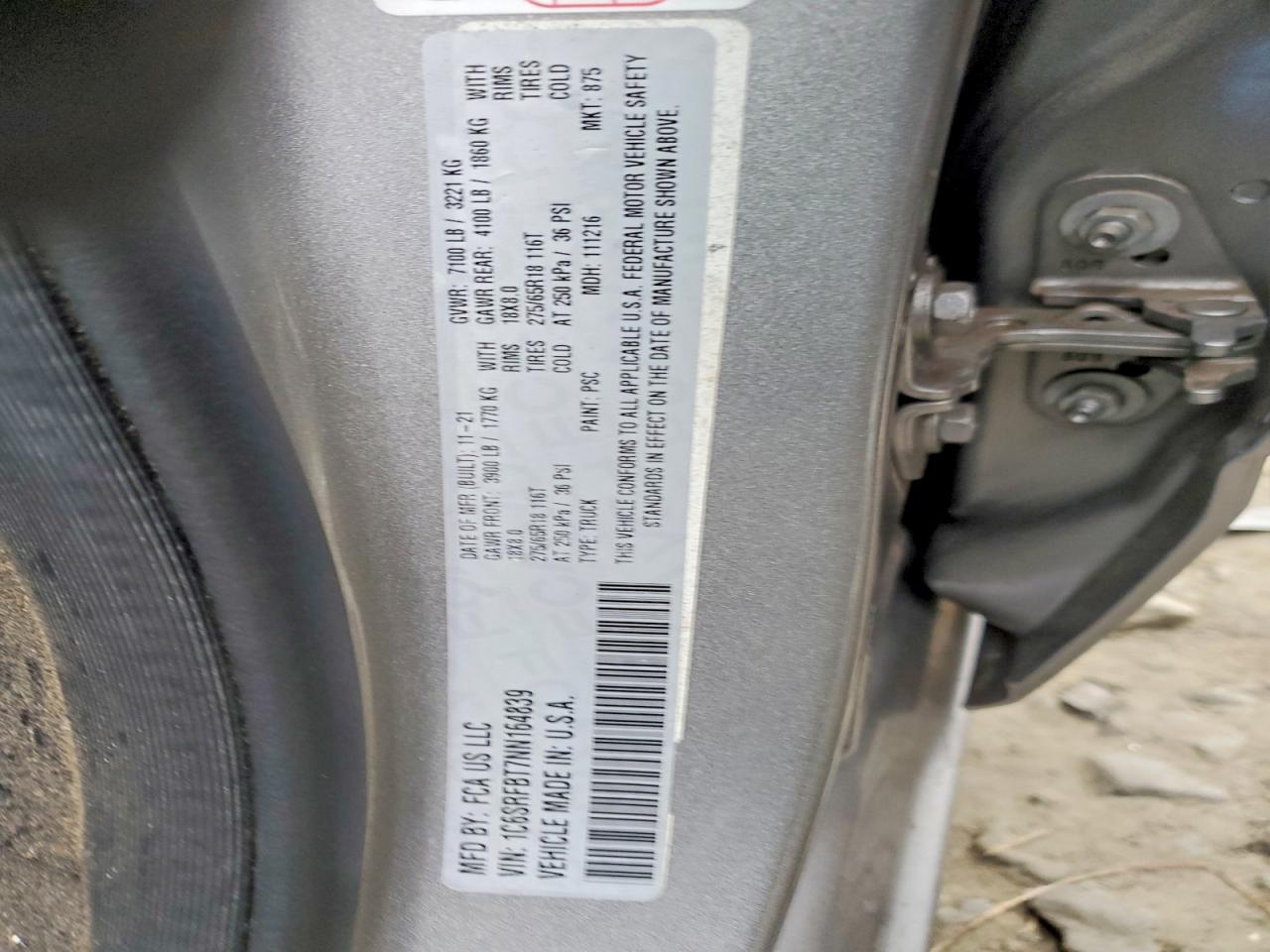 2022 RAM 1500