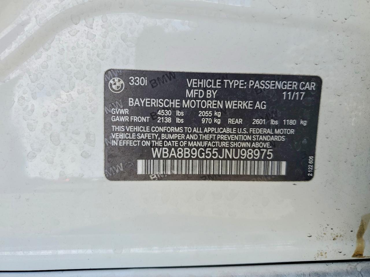 2018 BMW 3 SERIES