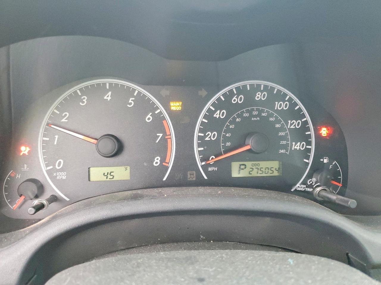 2009 TOYOTA COROLLA