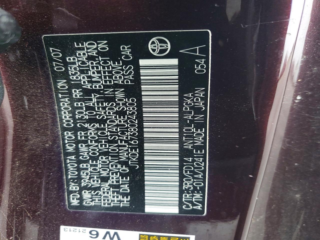 2008 TOYOTA SCION