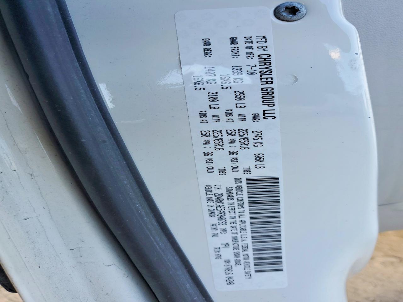 2010 DODGE GRAND CARAVAN