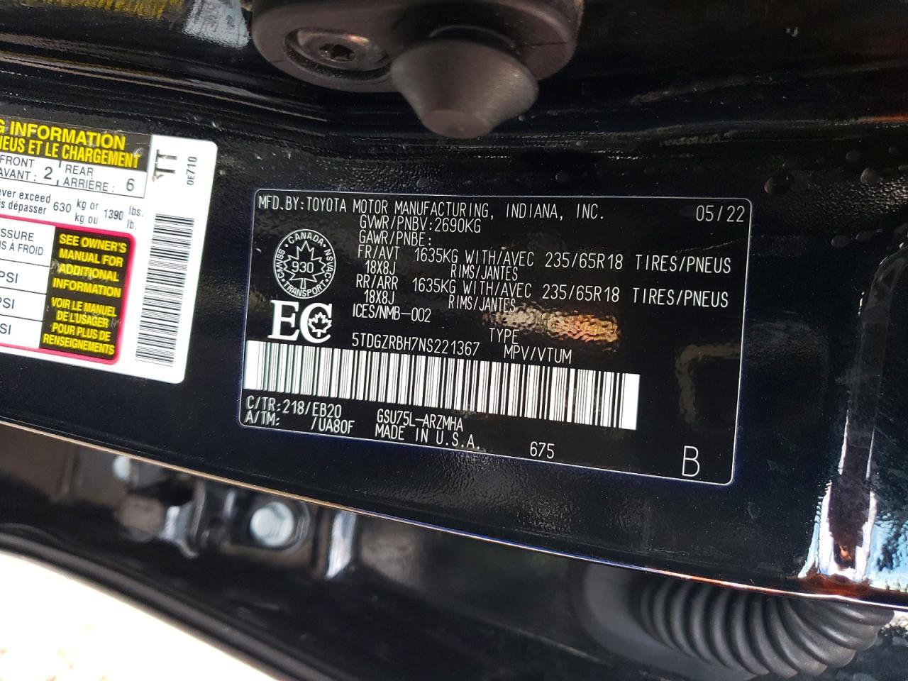 2022 TOYOTA HIGHLANDER
