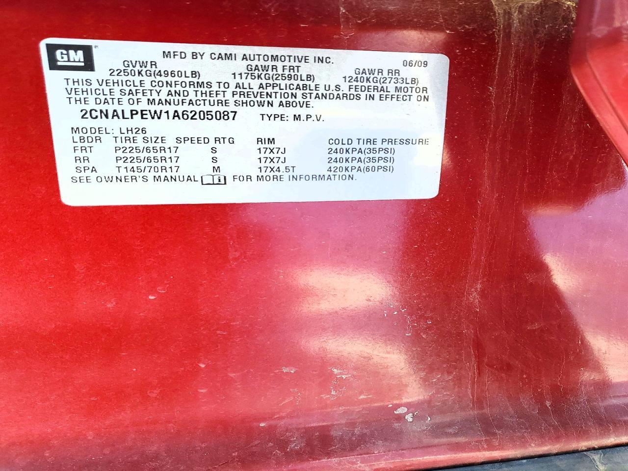2010 CHEVROLET EQUINOX