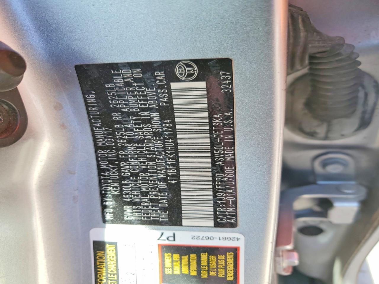 2017 TOYOTA CAMRY