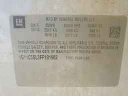 2015 CHEVROLET MALIBU