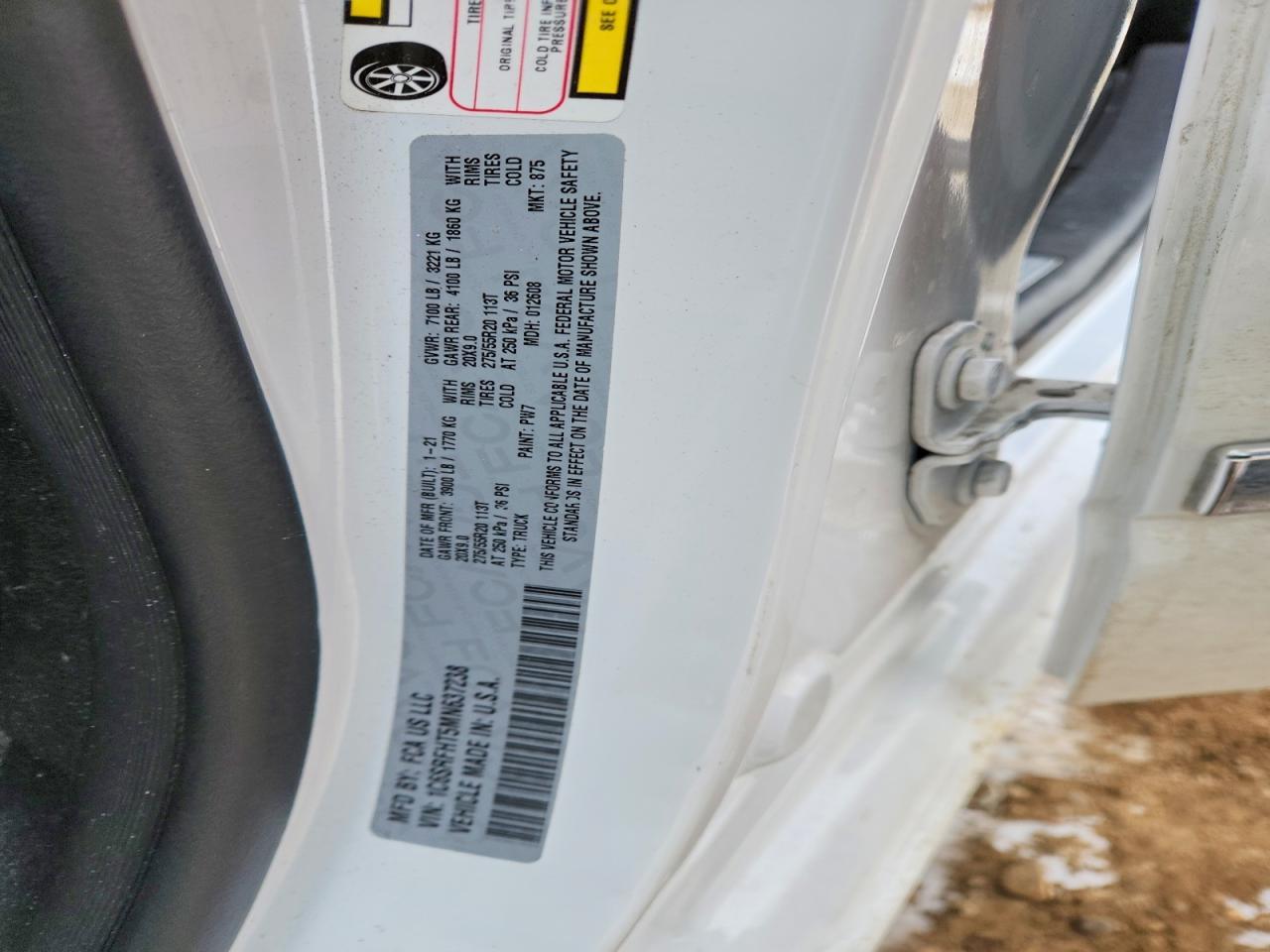 2021 RAM 1500