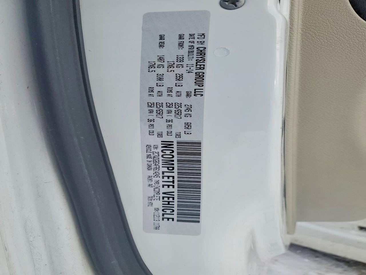 2015 DODGE GRAND CARAVAN